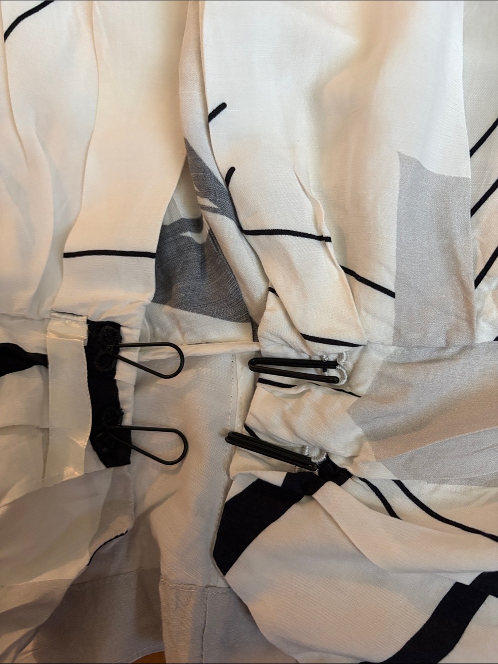 Crea Concept White & Black Abstract Print Kimono Top - Picture 7 of 15